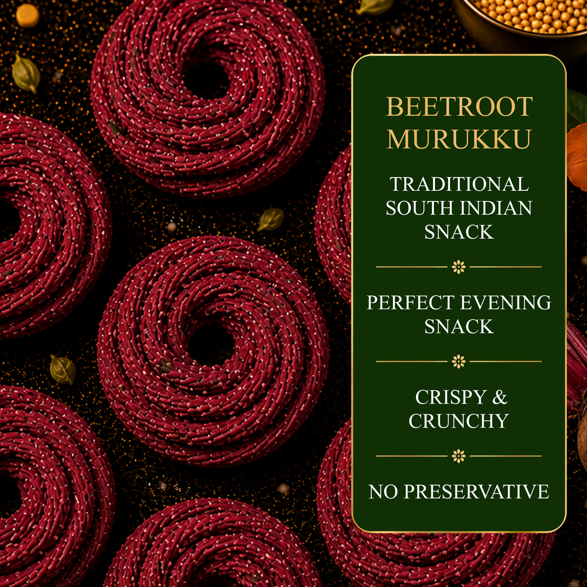 Beetroot Murukku