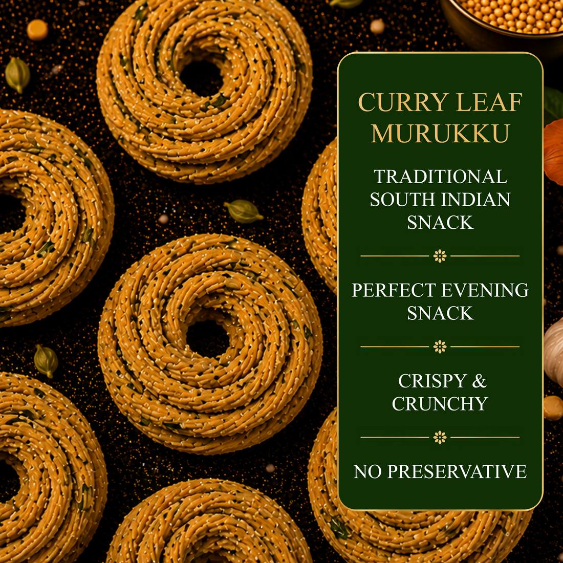 Curry Leaf Murukku